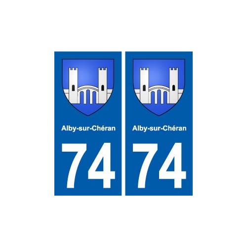 74 Alby-sur-Chéran blason autocollant plaque stickers ville