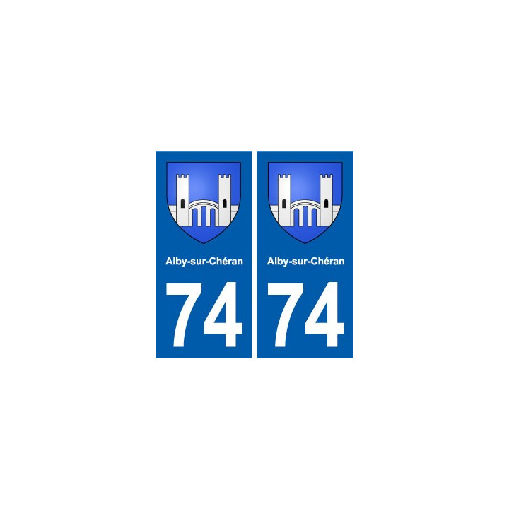74 Alby-sur-Chéran blason autocollant plaque stickers ville