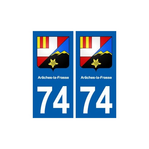 74 Arâches-la-Frasse blason autocollant plaque stickers ville