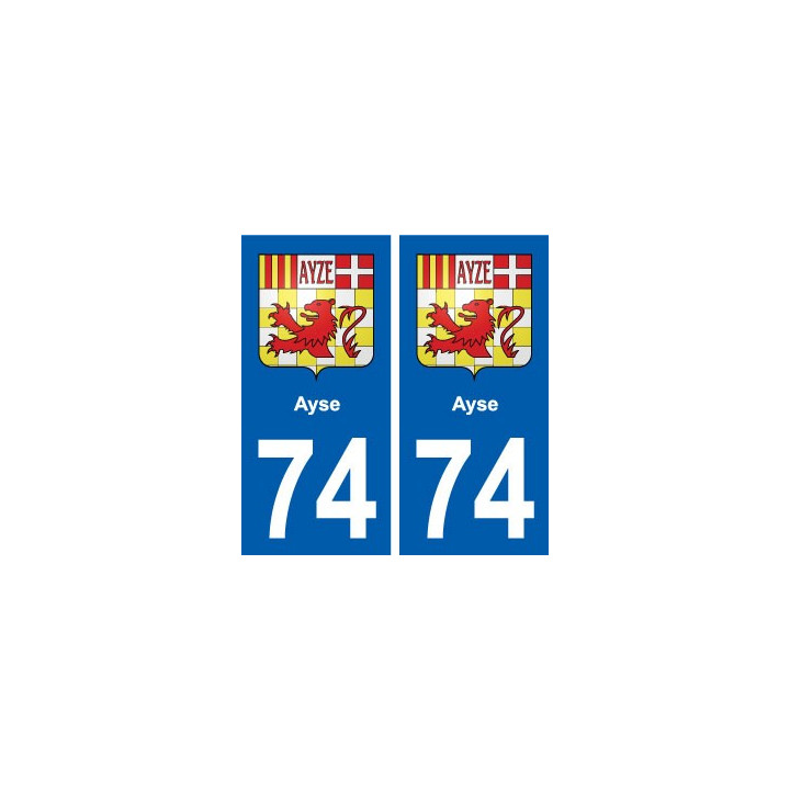 74 Ayse blason autocollant plaque stickers ville