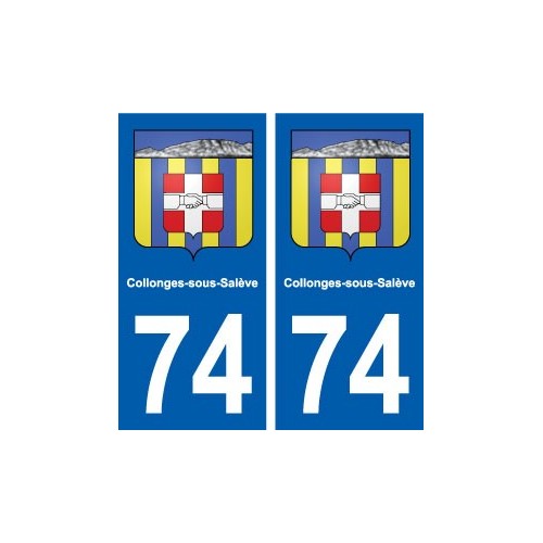 74 Collonges-sous-Salève blason autocollant plaque stickers ville