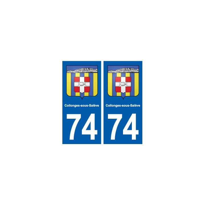 74 Collonges-sous-Salève blason autocollant plaque stickers ville
