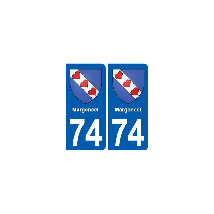 74 Magland blason autocollant plaque stickers ville