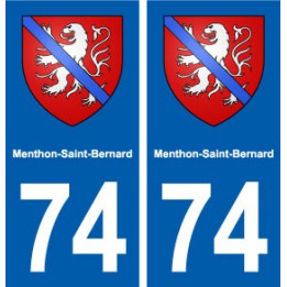 74 Menthon-Saint-Bernard blason autocollant plaque stickers ville