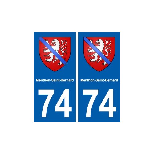 74 Menthon-Saint-Bernard blason autocollant plaque stickers ville