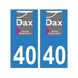 40 Dax ville autocollant plaque