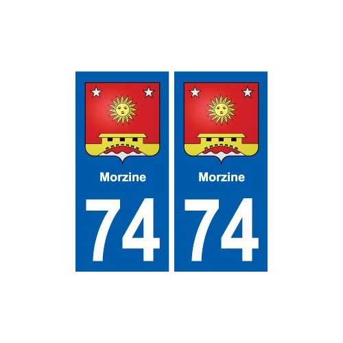 74 Morzine blason autocollant plaque stickers ville