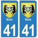 41 Blois autocollant plaque blason armoiries stickers département ville