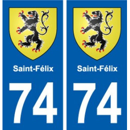 74 Saint-Félix blason autocollant plaque stickers ville