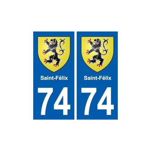74 Saint-Félix blason autocollant plaque stickers ville