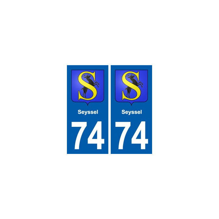 74 Seyssel blason autocollant plaque stickers ville