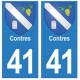 41 Contres autocollant plaque blason armoiries stickers département ville