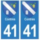 41 Contres autocollant plaque blason armoiries stickers département ville