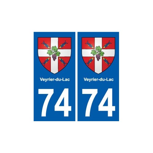 74 Veyrier-du-Lac blason autocollant plaque stickers ville