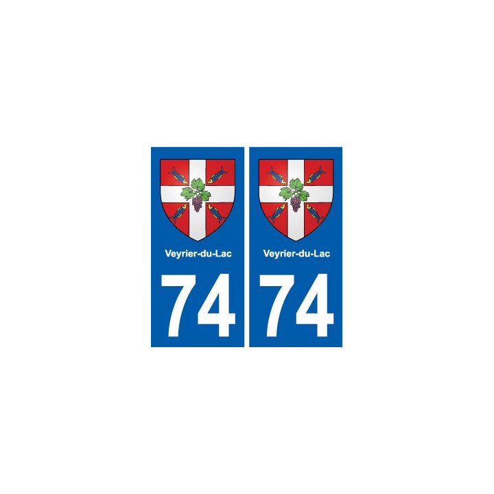 74 Veyrier-du-Lac blason autocollant plaque stickers ville