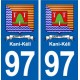 97 Kani-Kéli blason autocollant plaque stickers ville