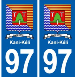 97 Kani-Kéli blason autocollant plaque stickers ville