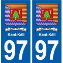 97 Kani-Kéli blason autocollant plaque stickers ville