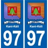 97 Kani-Kéli blason autocollant plaque stickers ville