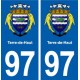 97 Terre-de-Haut blason autocollant plaque stickers ville