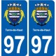 97 Terre-de-Haut blason autocollant plaque stickers ville