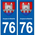 76 Blangy-sur-Bresle blason autocollant plaque stickers ville