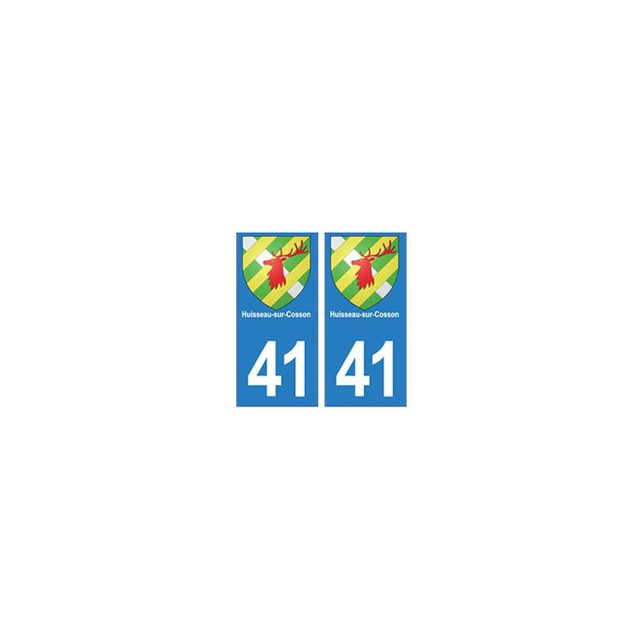 41 Huisseau-sur-Cosson autocollant plaque blason armoiries stickers département ville