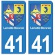 41 Lamotte-Beuvron autocollant plaque blason armoiries stickers département ville