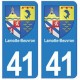 41 Lamotte-Beuvron autocollant plaque blason armoiries stickers département ville