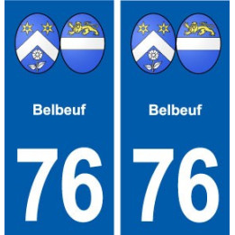 76 Belbeuf blason autocollant plaque stickers ville
