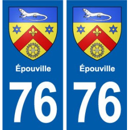 76 Épouville blason autocollant plaque stickers ville