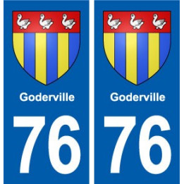 76 Goderville blason autocollant plaque stickers ville