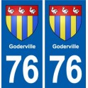 76 Goderville blason autocollant plaque stickers ville