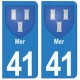 41 Mer autocollant plaque blason armoiries stickers département ville