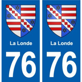 76 La Londe blason autocollant plaque stickers ville