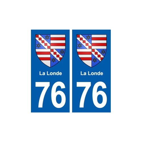 76 La Londe blason autocollant plaque stickers ville