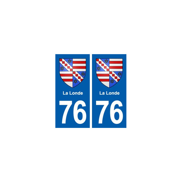 76 La Londe blason autocollant plaque stickers ville