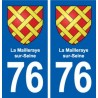 76 La Mailleraye-sur-Seine blason autocollant plaque stickers ville