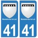 41 Montoire-sur-le-Loir autocollant plaque blason armoiries stickers département ville