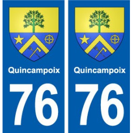 76 Quincampoix blason autocollant plaque stickers ville