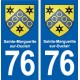 76 Sainte-Marguerite-sur-Duclair blason autocollant plaque stickers ville