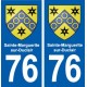 76 Sainte-Marguerite-sur-Duclair blason autocollant plaque stickers ville