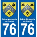 76 Sainte-Marguerite-sur-Duclair blason autocollant plaque stickers ville