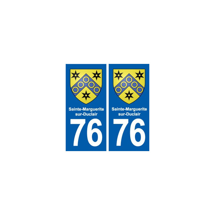 76 Sainte-Marguerite-sur-Duclair blason autocollant plaque stickers ville