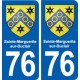 76 Sainte-Marguerite-sur-Duclair blason autocollant plaque stickers ville