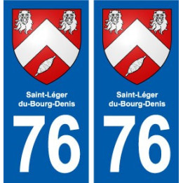 76 Saint-Léger-du-Bourg-Denis blason autocollant plaque stickers ville