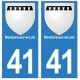 41 Montoire-sur-le-Loir autocollant plaque blason armoiries stickers département ville