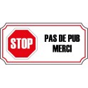 stop pas de pub publicité boite aux lettres sticker autocollant logo 3