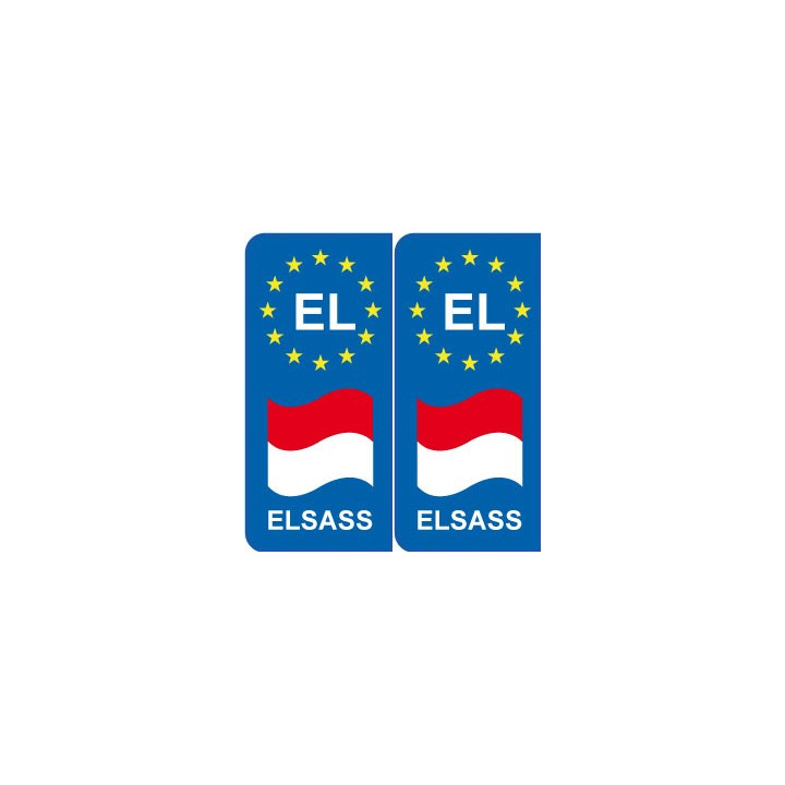EL europe drapeau Elsass autocollant plaque sticker plaque
