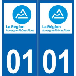 01 Ain autocollant plaque nouveau logo